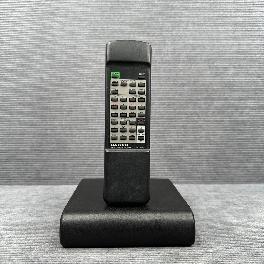 Onkyo RC-329S Remote Controller Black Y2k Audio System Receiver Replacement Vtg